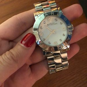 Marc by Marc Jacobs // Silver Watch with Crystals